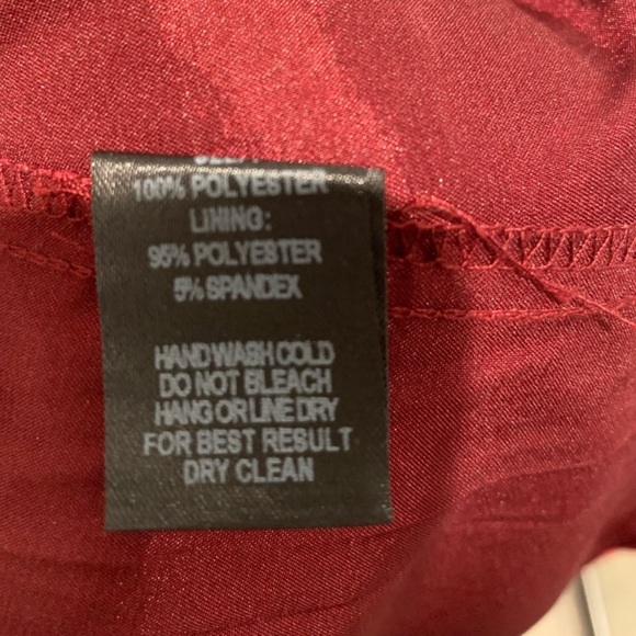 Lulu’s Chiffon Gown in WINE - Picture 11 of 12